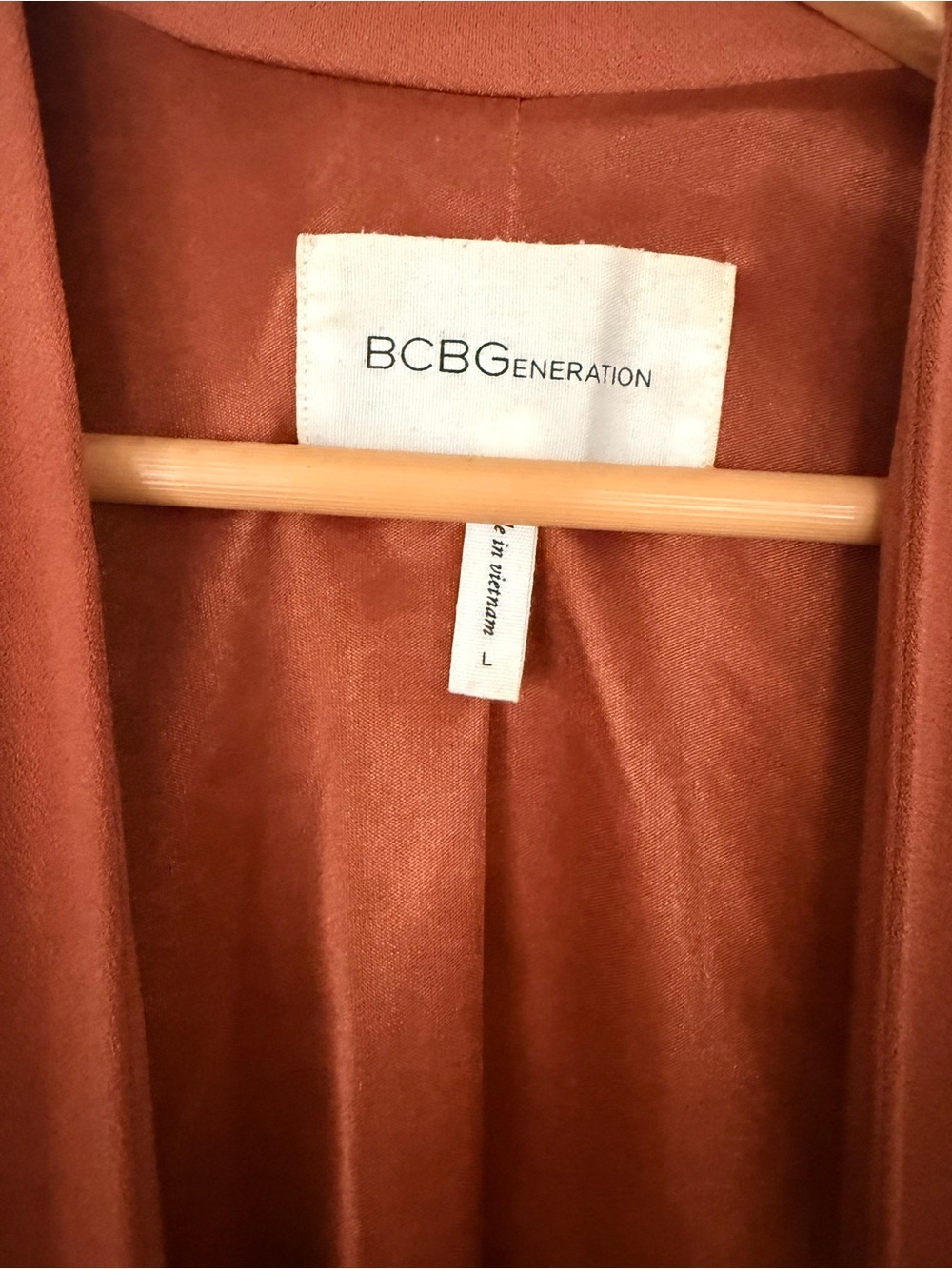 BCBGeneration Rust-Tone Open Blazer Jacket - Picture 2 of 3